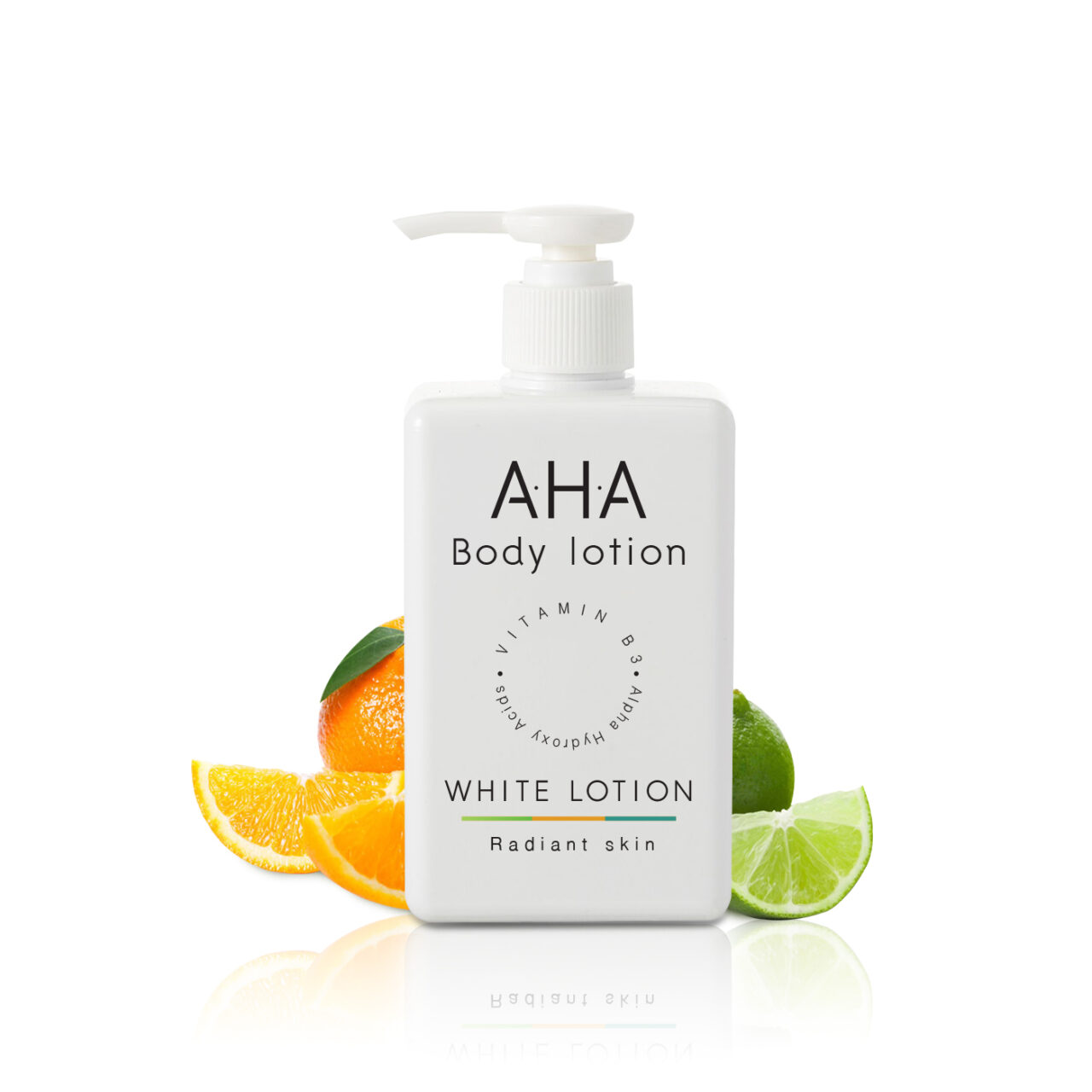 AHA BODY LOTION กระจ่างใสด้วยสารสกัด FRUIT AHA Whitecares